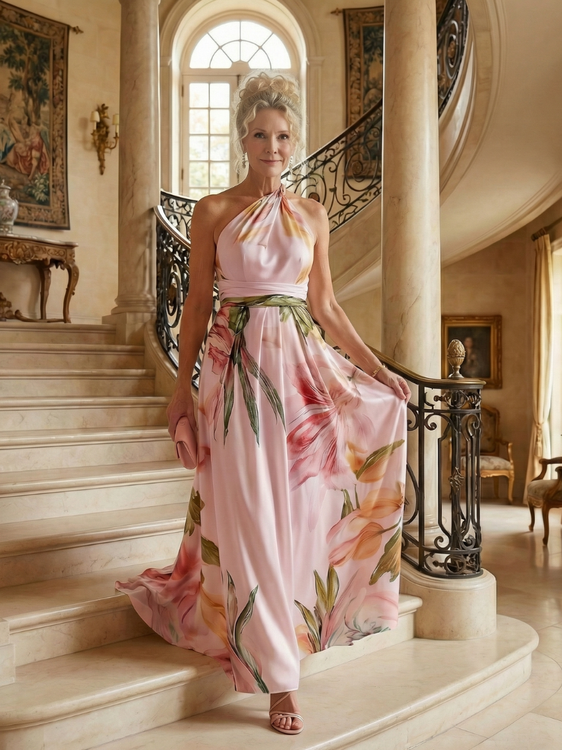 Amiel | Vestido Maxi Floral Ligero