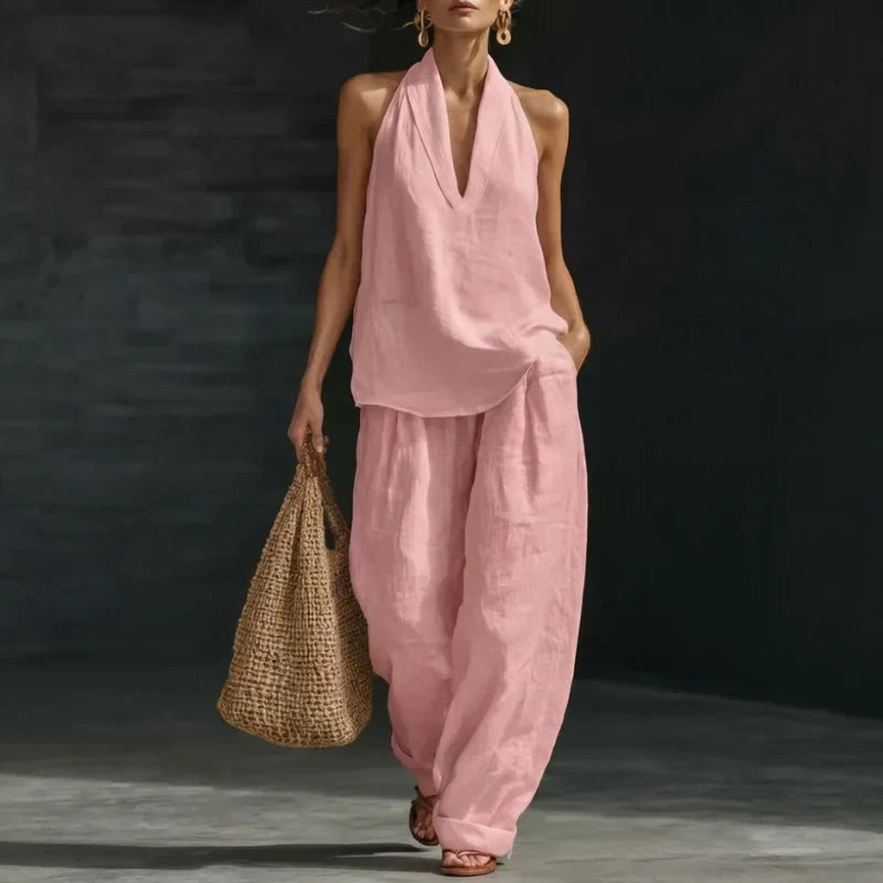 Ainhoa | Conjunto Fluido de Lino Natural