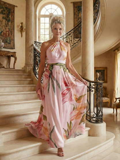 Amiel | Vestido Maxi Floral Ligero