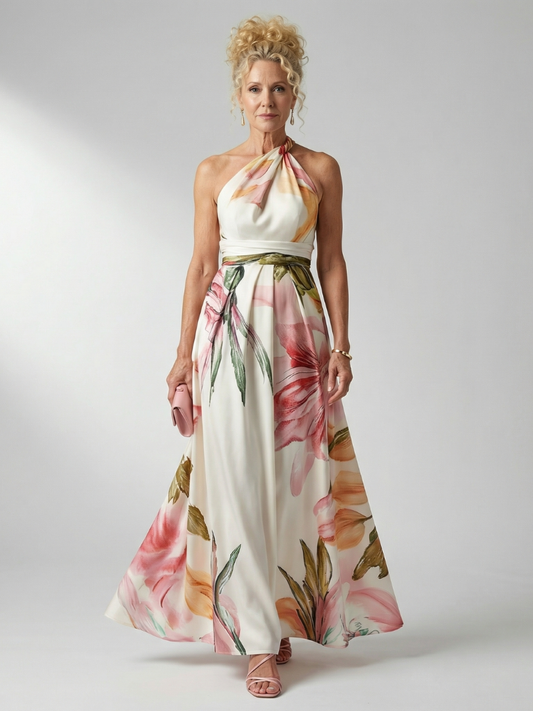 Amiel | Vestido Maxi Floral Ligero