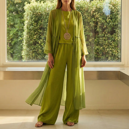 Salma | Conjunto de Tres Piezas de Elegancia Fluida