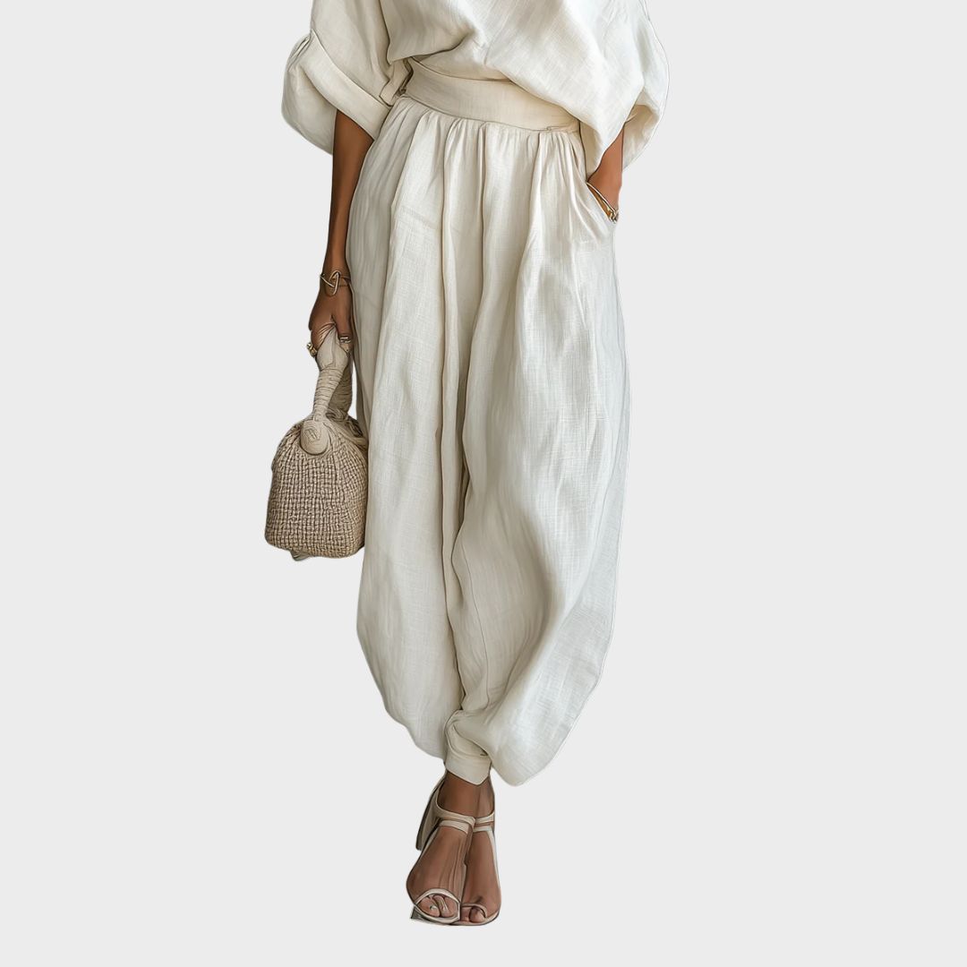 Annamária | Conjunto premium de lino elegante