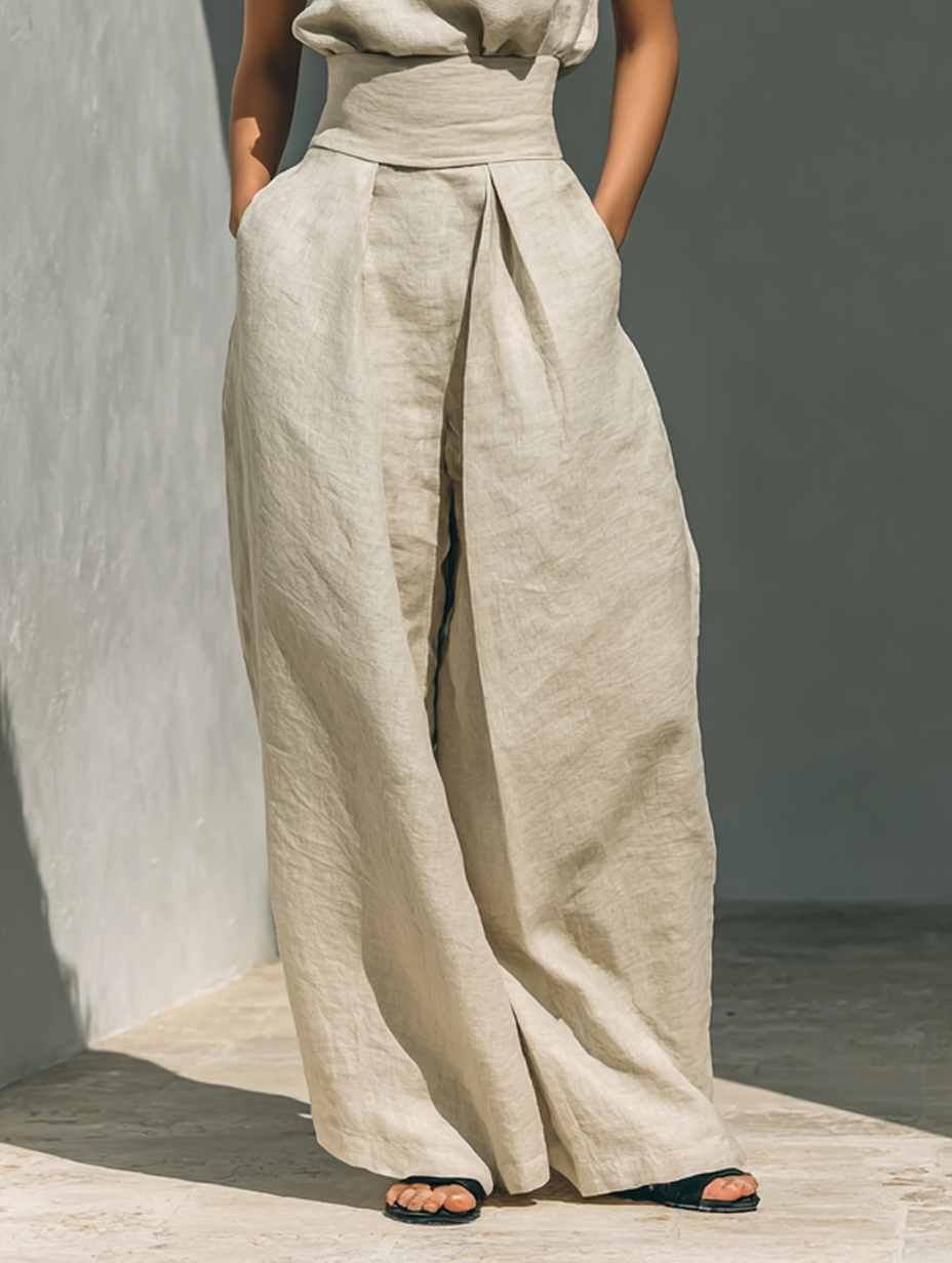 Lili | Conjunto minimalista de algodón y lino