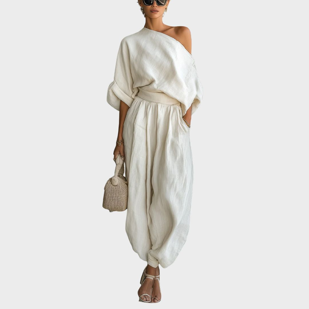 Annamária | Conjunto premium de lino elegante