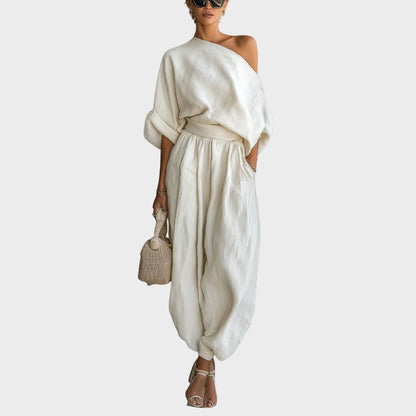 Annamária | Conjunto premium de lino elegante