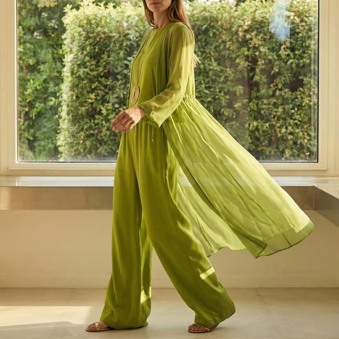 Salma | Conjunto de Tres Piezas de Elegancia Fluida