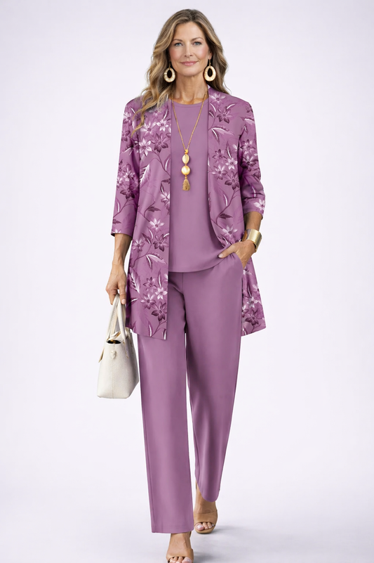 Pauline | Conjunto de Tres Piezas Elegante