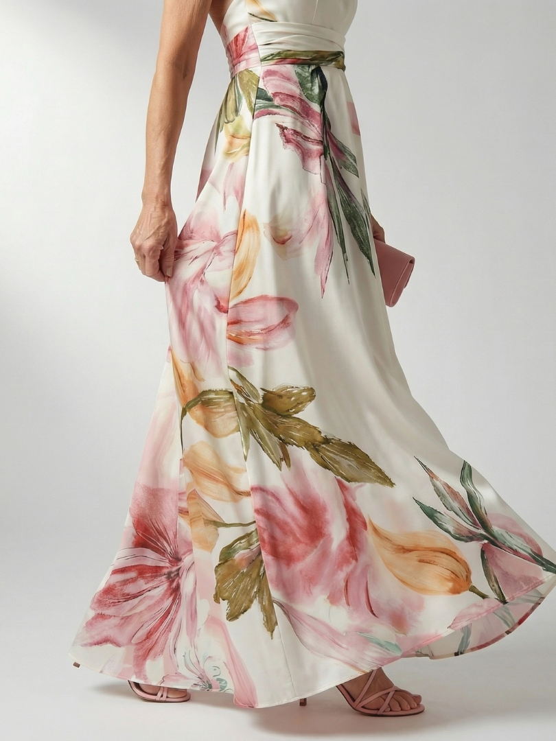 Amiel | Vestido Maxi Floral Ligero
