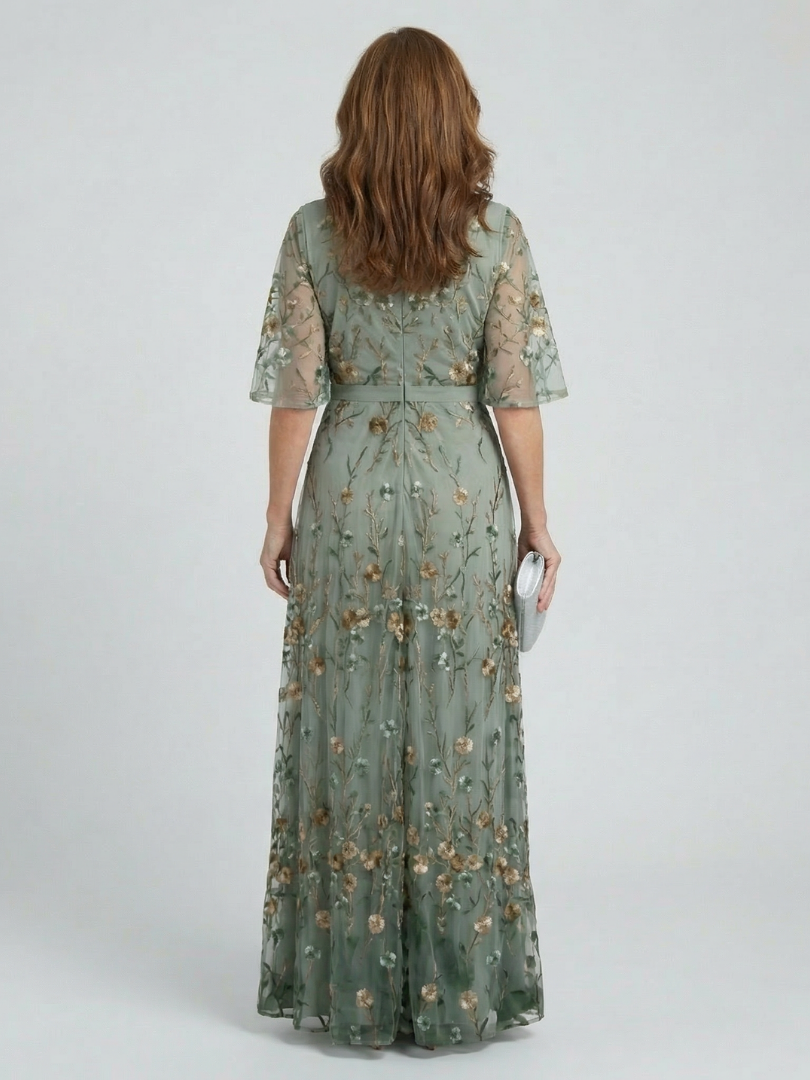 Selora | Vestido Maxi Floral Fluido con Escote Halter