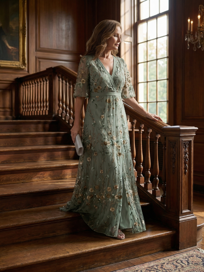 Selora | Vestido Maxi Floral Fluido con Escote Halter
