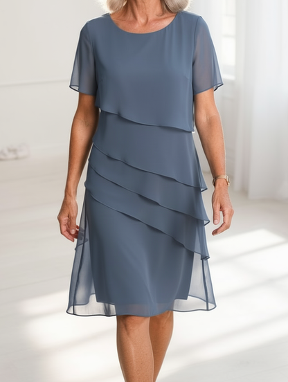 Juliette – Vestido elegante fluido con volantes