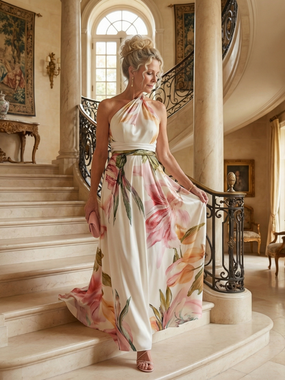 Amiel | Vestido Maxi Floral Ligero