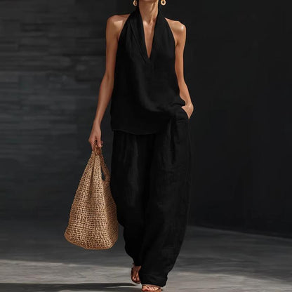 Ainhoa | Conjunto Fluido de Lino Natural