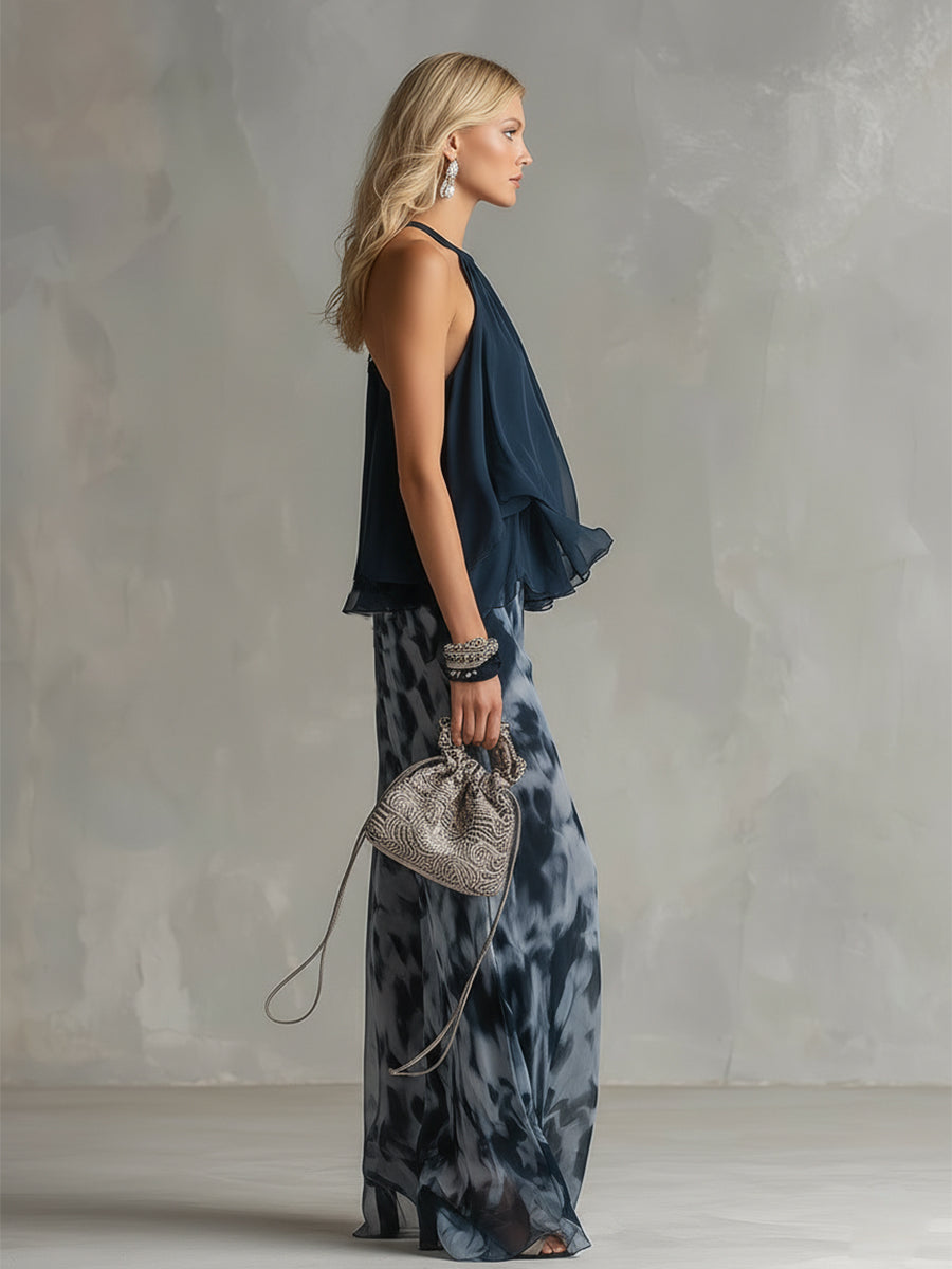 Lilla | Conjunto elegante con pantalón fluido