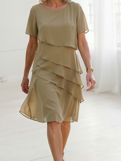 Juliette – Vestido elegante fluido con volantes