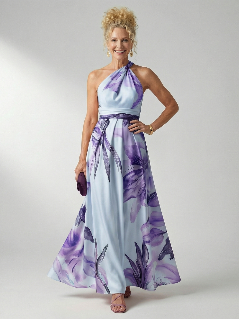 Amiel | Vestido Maxi Floral Ligero