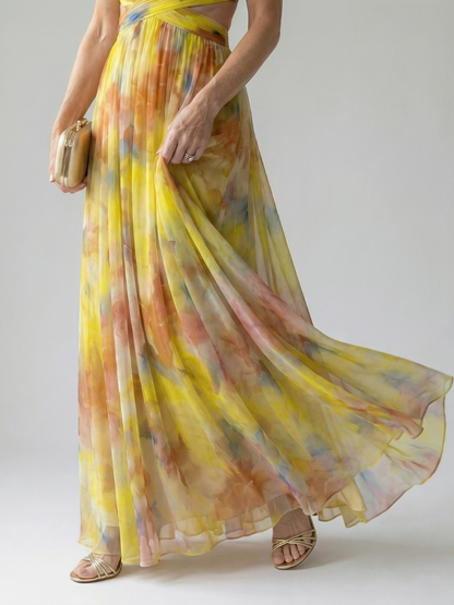 Isel | Vestido Maxi Cruzado Suave