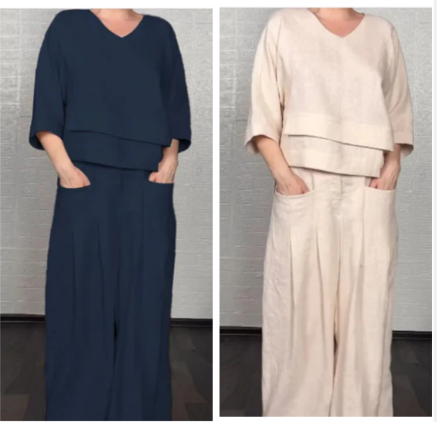 Liza | Conjunto de lino elegante