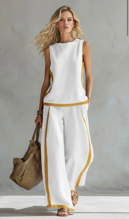 Alba | Conjunto Bicolor de Elegancia Natural