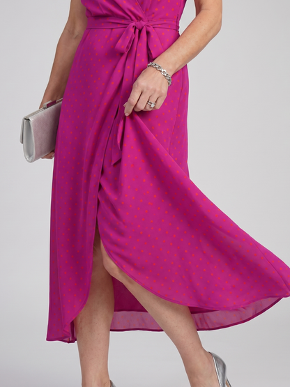 Priya | Vestido Midi Floral Cruzado