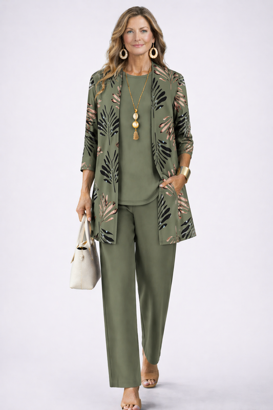 Margaret | Conjunto de Tres Piezas Elegante