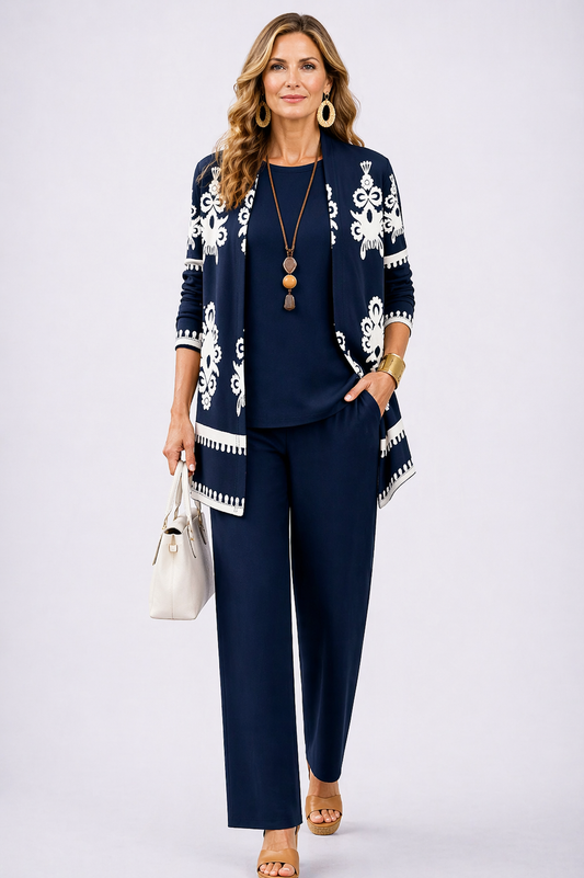 Carol | Conjunto de Tres Piezas Elegante