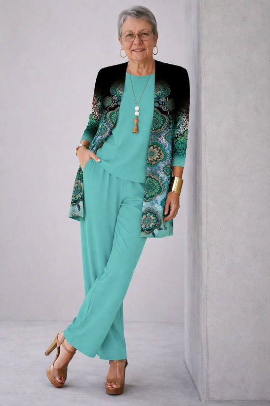 Gillian | Conjunto de Tres Piezas Elegante