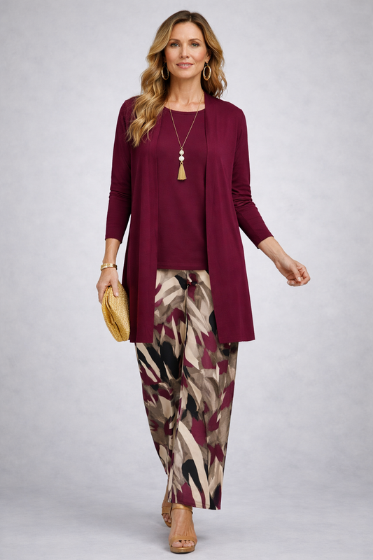 Fiamma | Conjunto de Tres Piezas Elegante