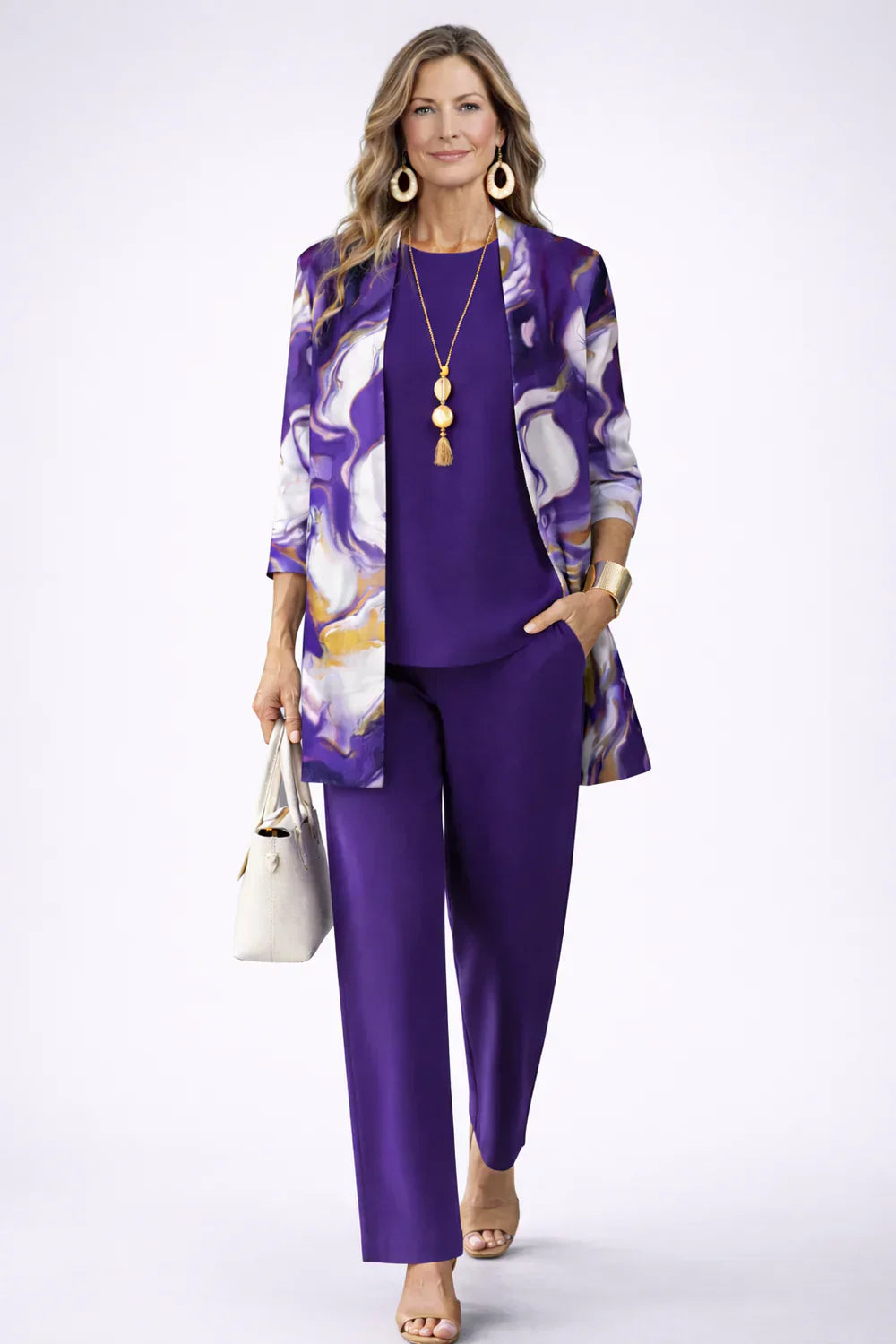 Margaret | Conjunto de Tres Piezas Elegante