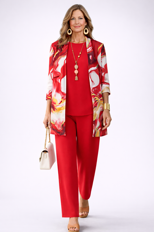 Gelsey | Conjunto de Tres Piezas Elegante