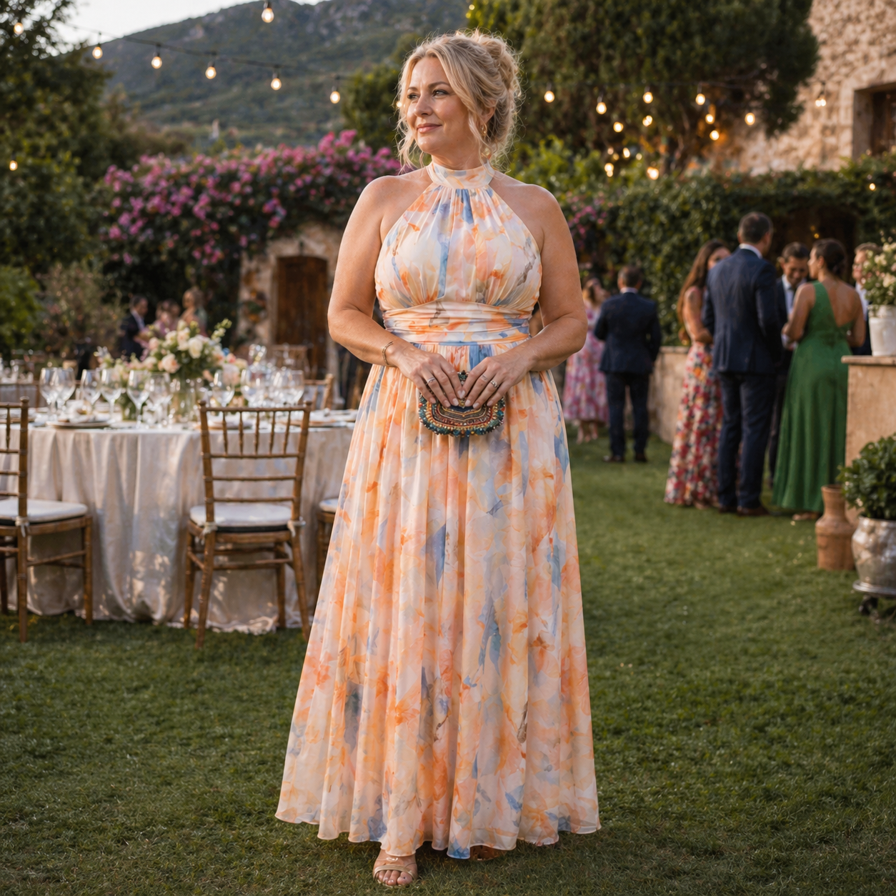 Jimena | Vestido Fluido de Luz Pictórica