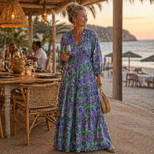 Nerina | Vestido Bohemio de Fluidez Natural