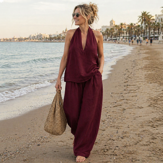 Ainhoa | Conjunto Fluido de Lino Natural