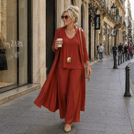 Raquel | Conjunto de Tres Piezas de Elegancia Sofisticada