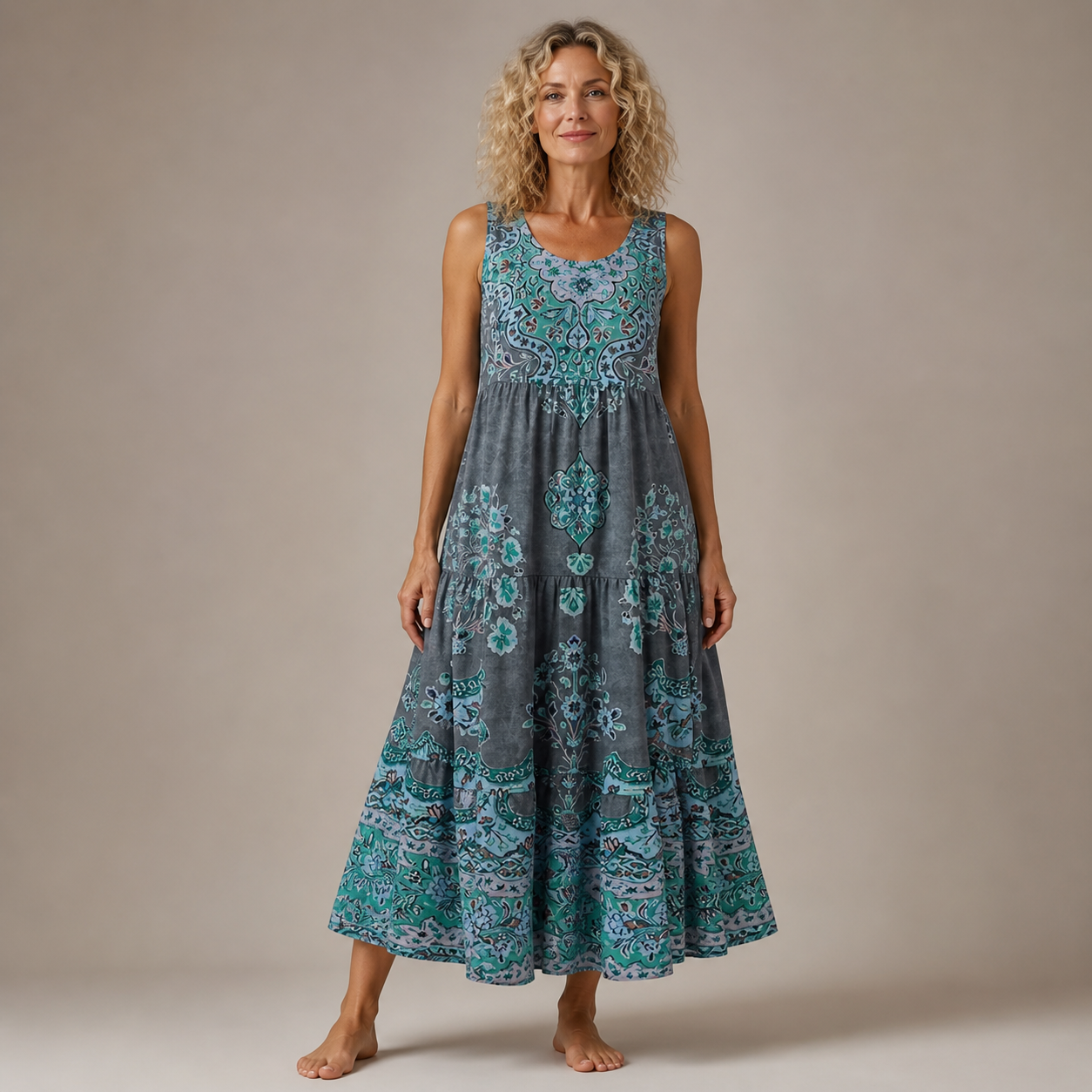 Zafira | Vestido Midi Bohemio Luminoso