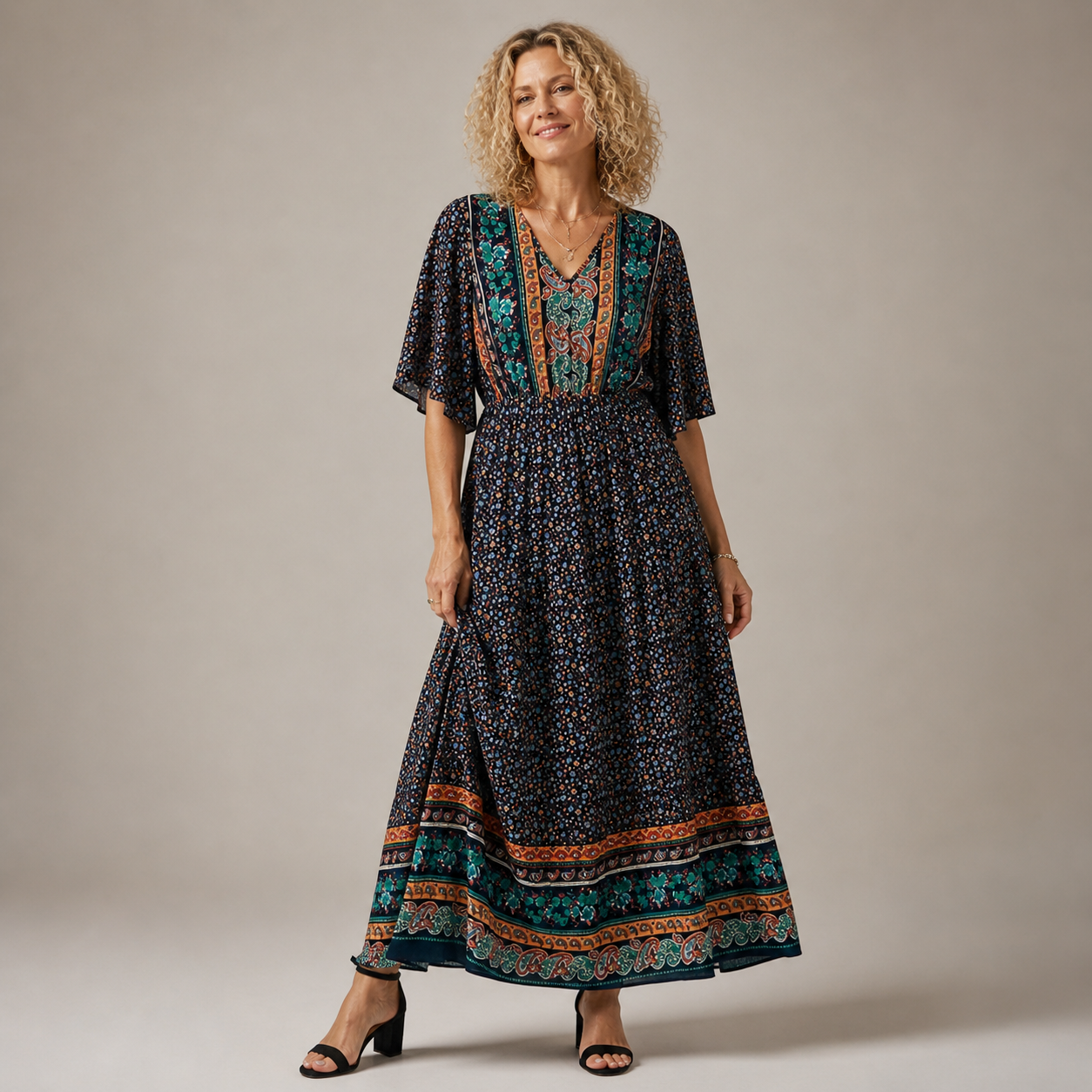 Nerisa | Vestido Bohemio de Elegancia Fluida