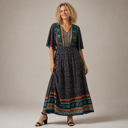 Nerisa | Vestido Bohemio de Elegancia Fluida