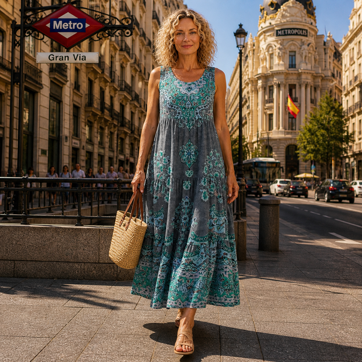 Zafira | Vestido Midi Bohemio Luminoso