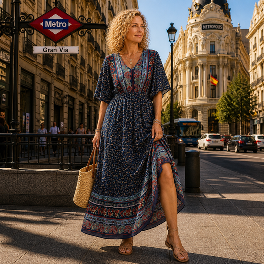 Nerisa | Vestido Bohemio de Elegancia Fluida