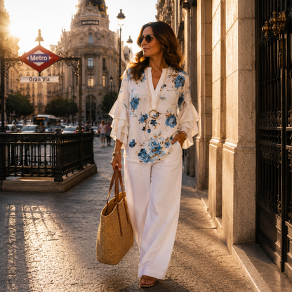Elarisse | Blusa Floral Aire Suave