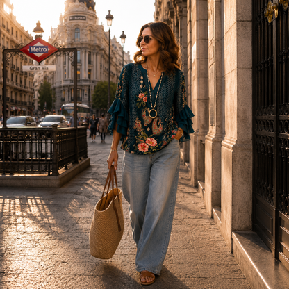 Elarisse | Blusa Floral Aire Suave