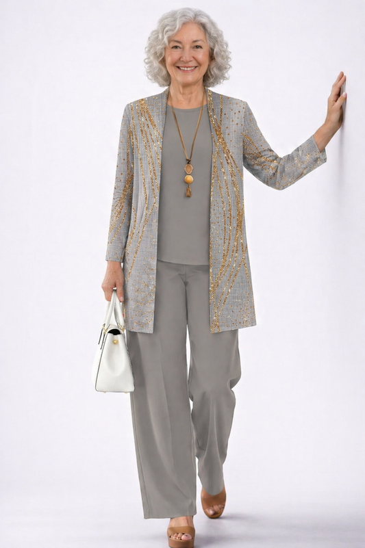 Alison | Conjunto de Tres Piezas Elegante