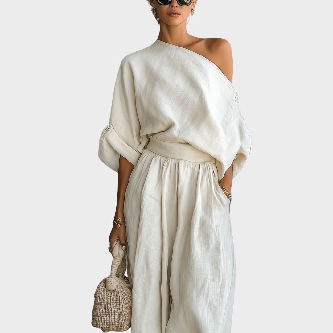 Annamária | Conjunto premium de lino elegante
