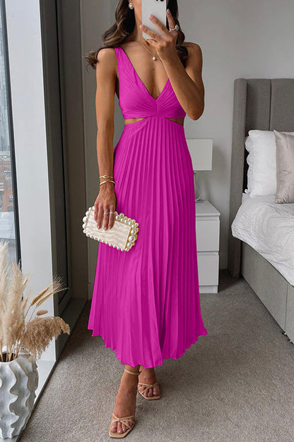 Cayetana | Vestido Plisado de Elegancia Serena
