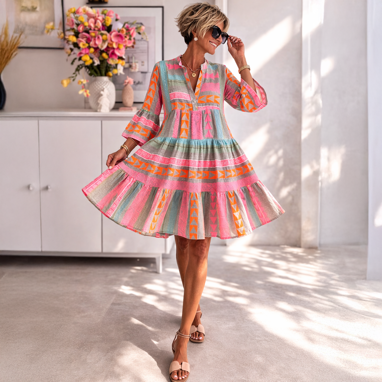 Lucia | Vestido midi holgado