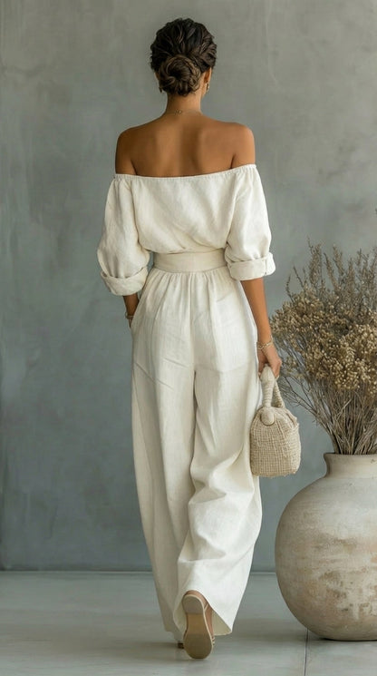 Liliána | Conjunto exclusivo efecto lino para un verano con estilo