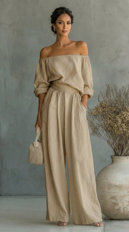 Liliána | Conjunto exclusivo efecto lino para un verano con estilo