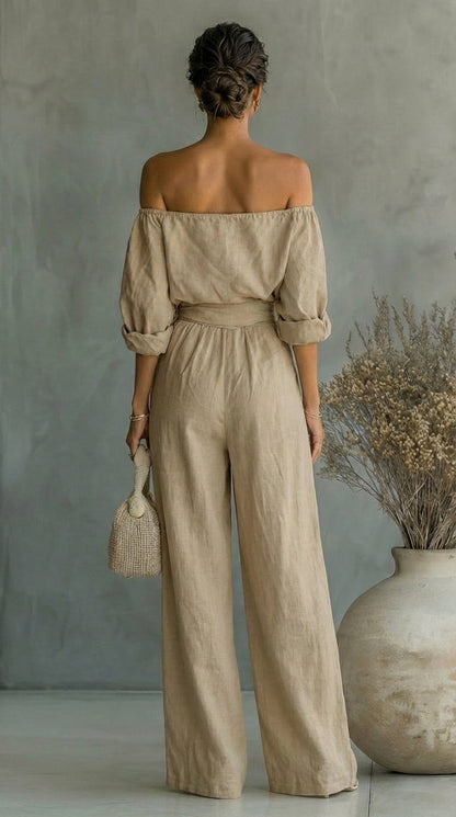Liliána | Conjunto exclusivo efecto lino para un verano con estilo