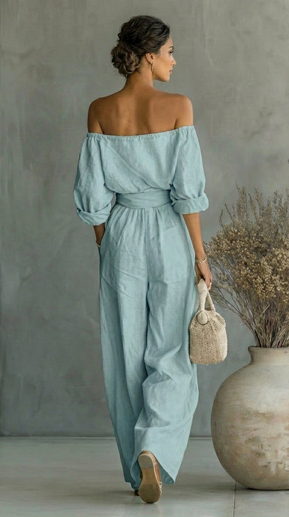 Liliána | Conjunto exclusivo efecto lino para un verano con estilo