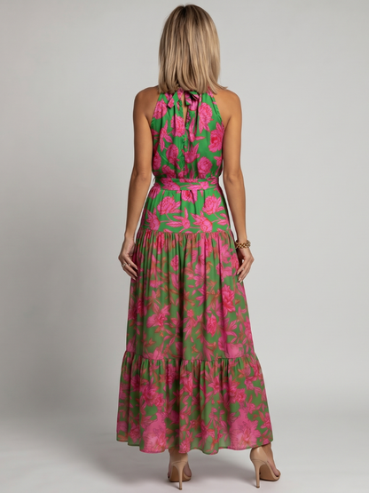 Rowen | Vestido Midi Halter Drapado
